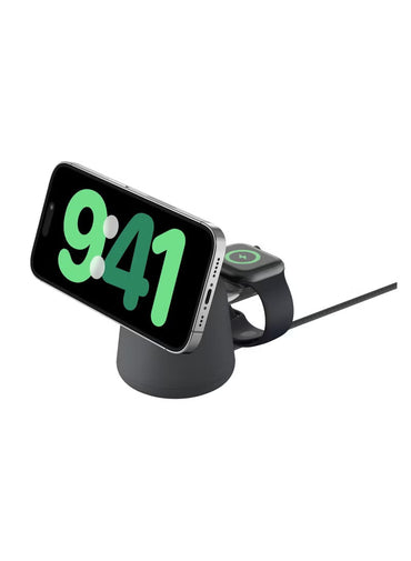 Belkin BoostCharge Pro 2-in-1 Wireless Charging Dock with MagSafe 15W Fast Charge