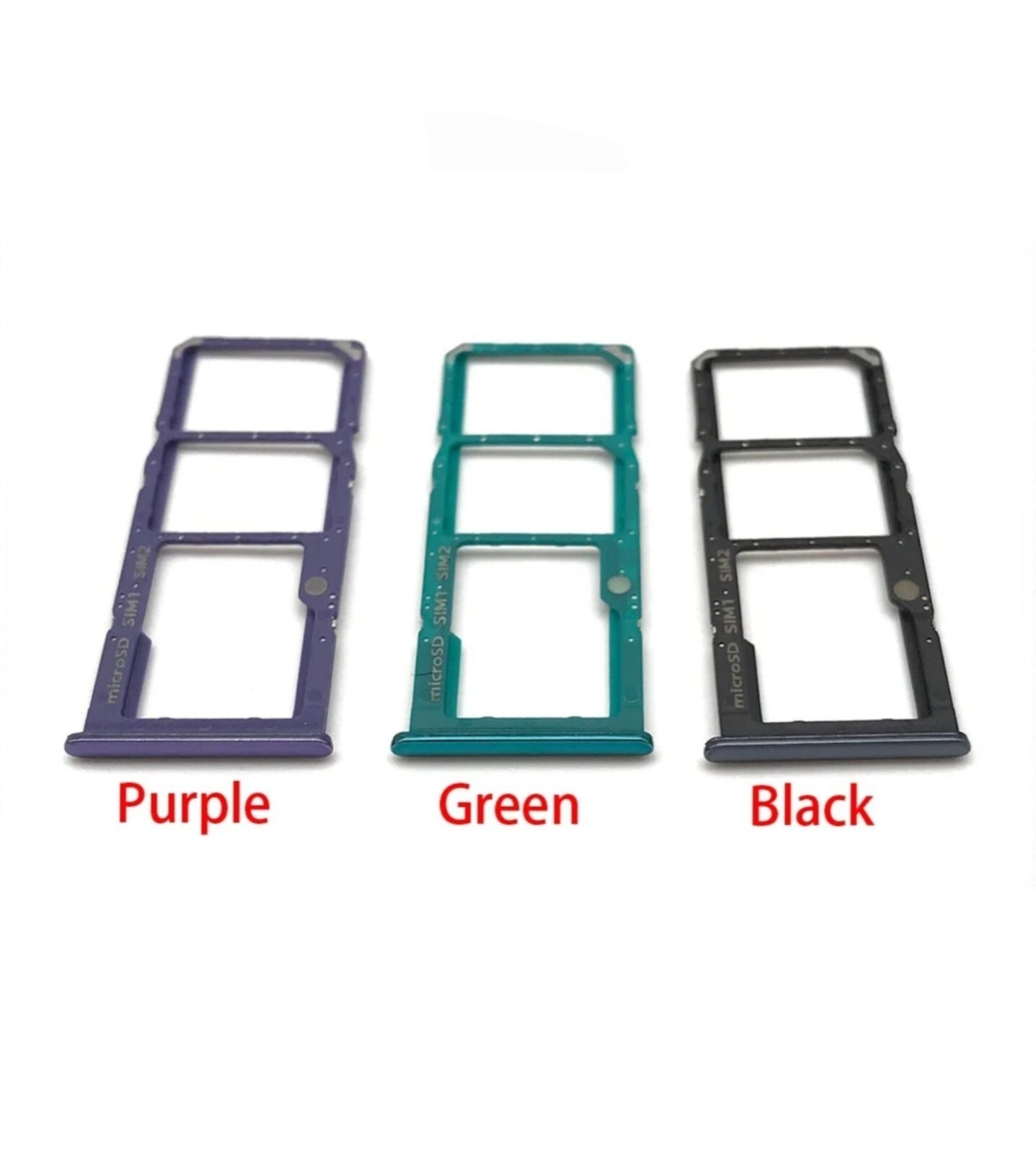 Samsung Galaxy A50s SIM Holder Black for Dual Sim + Micro SD Cards Sim Tray