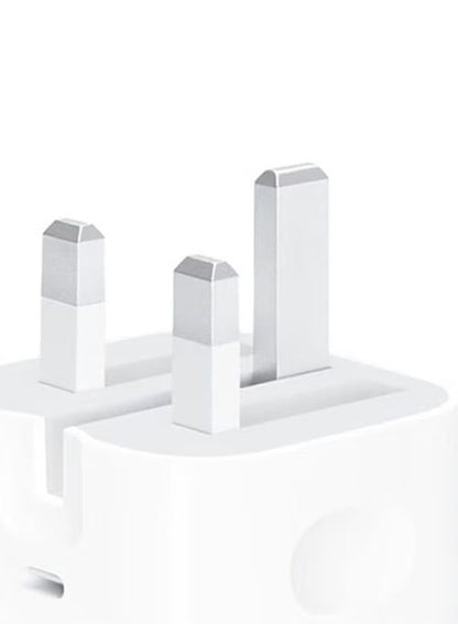 Apple 20W USB-C 3-Pin Power Adapter / (Original iPhone Charger) - White