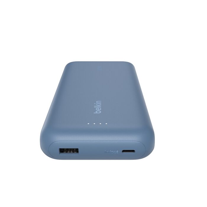 Belkin 20000 mAh Portable Charger, Power Bank with Integrated Cable 20K PD 30W