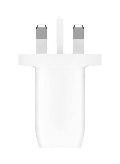 Belkin BoostCharge Dual USB-C Plug with PPS 60W Compatible w/USB-C to Lightning Cable &amp; USB-C to USB-C