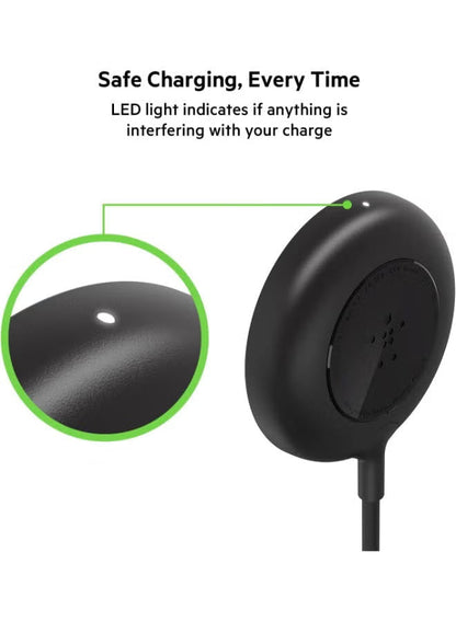 Belkin Magnetic Wireless Charger Pad 7.5W - Magsafe Compatible Apple Wireless Charger