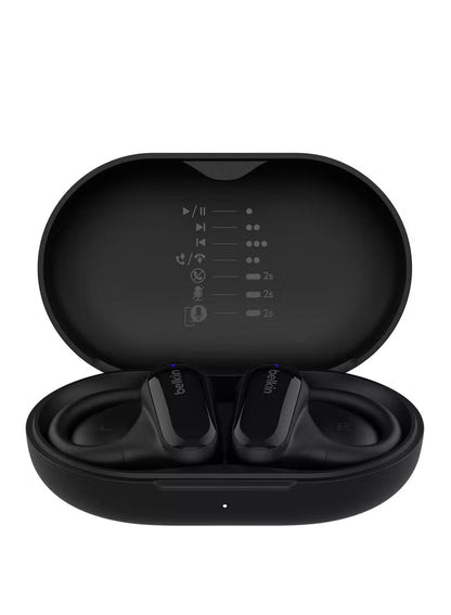 Belkin Soundform Clearfit Open-Ear Wireless Earbuds- Black
