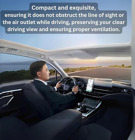 DUDAO F2+ Secure Car Air Vent Phone Holder Powerful 3-Point Grip, 360° Rotation, One-Handed Operation, Compatible with All Smartphones