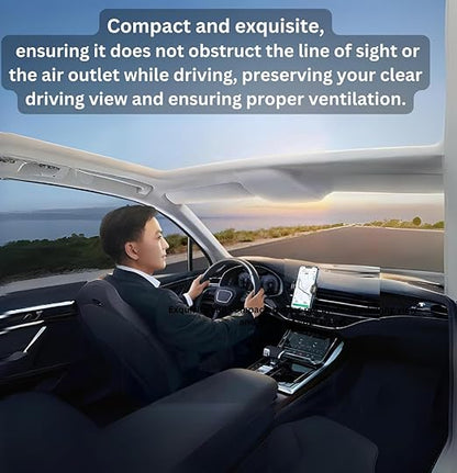 DUDAO F2+ Secure Car Air Vent Phone Holder Powerful 3-Point Grip, 360° Rotation, One-Handed Operation, Compatible with All Smartphones