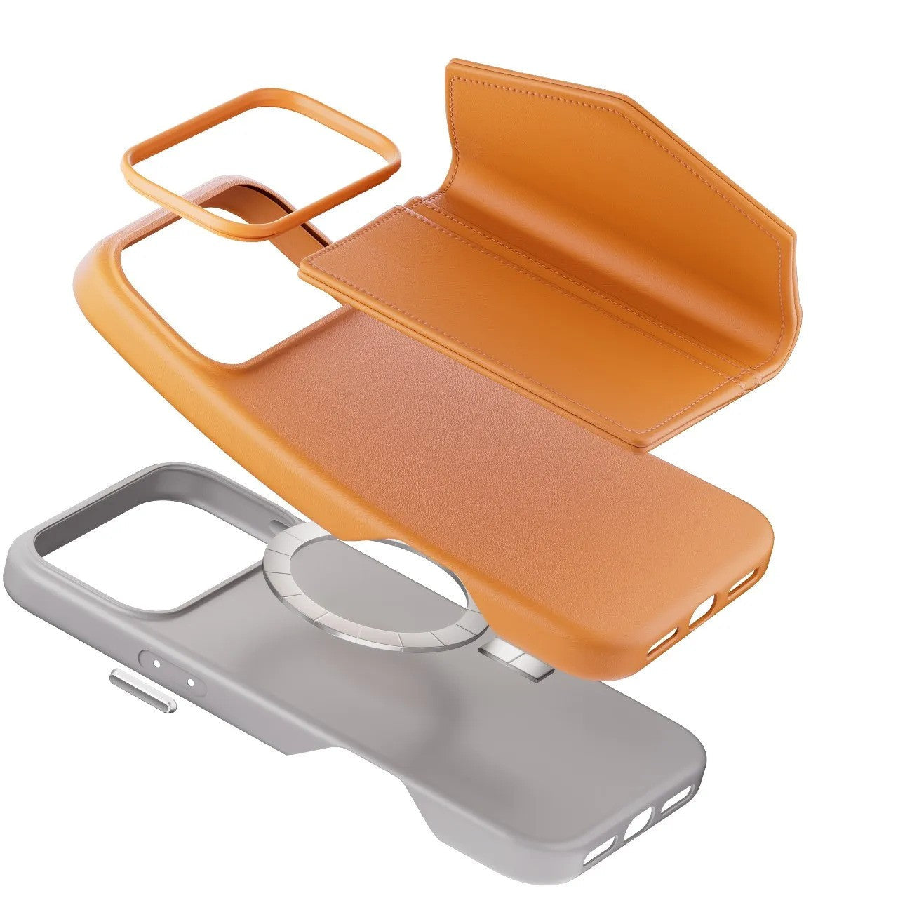 Levelo Vertex PU Leather Wallet Case for iPhone 17 Pro Max / Pro