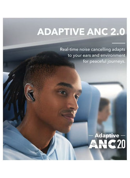 Soundcore Liberty 4 NC Earbuds, 98.5 Percent Noise Reduction, Adaptive Cancelling To Ears And Environment, Hi-Res Sound, 50H Battery