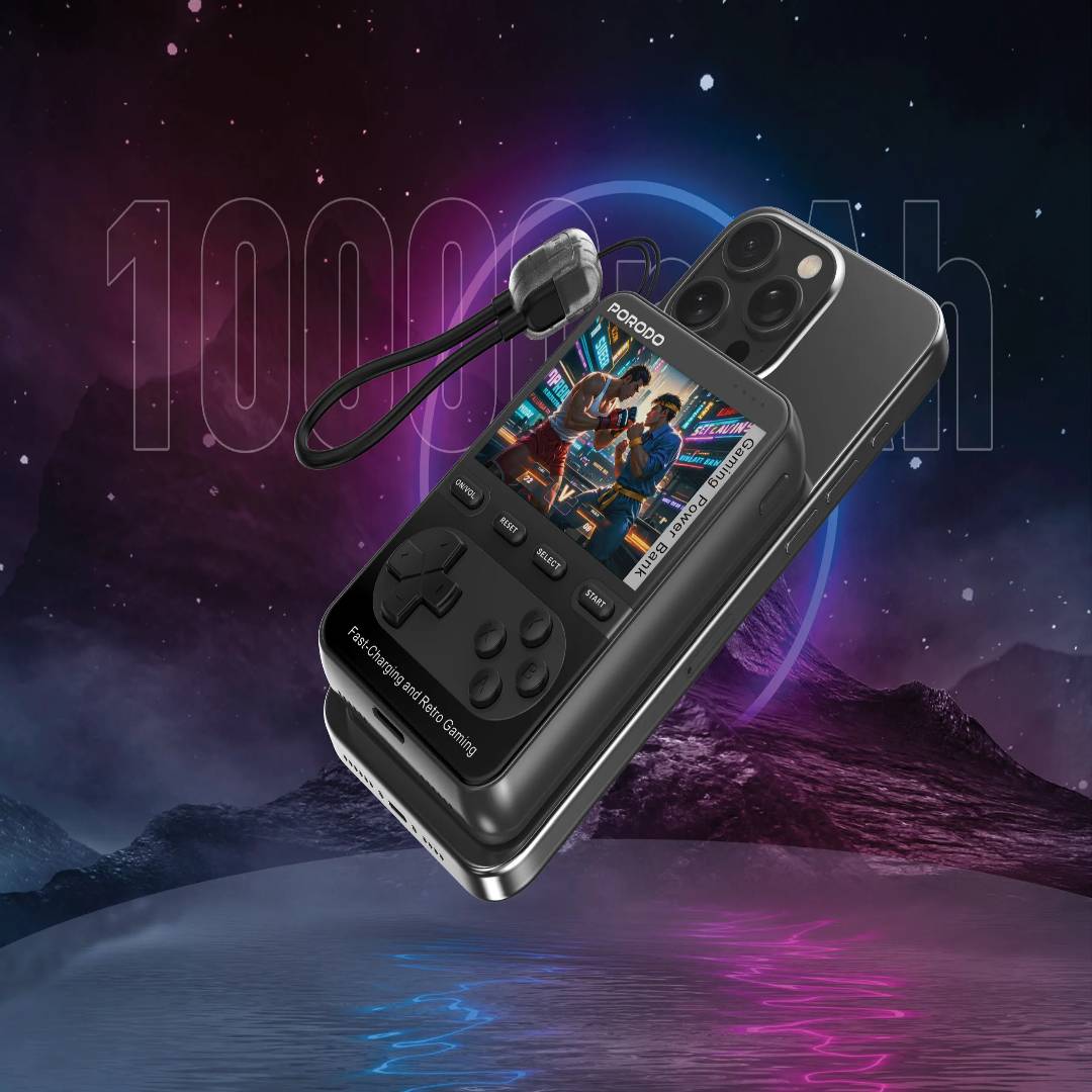 Porodo Arcadevolt 10000mAh MagSafe Power Bank | 20W PD | 15W Wireless Charging
