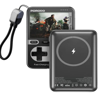 Porodo Arcadevolt 10000mAh MagSafe Power Bank | 20W PD | 15W Wireless Charging