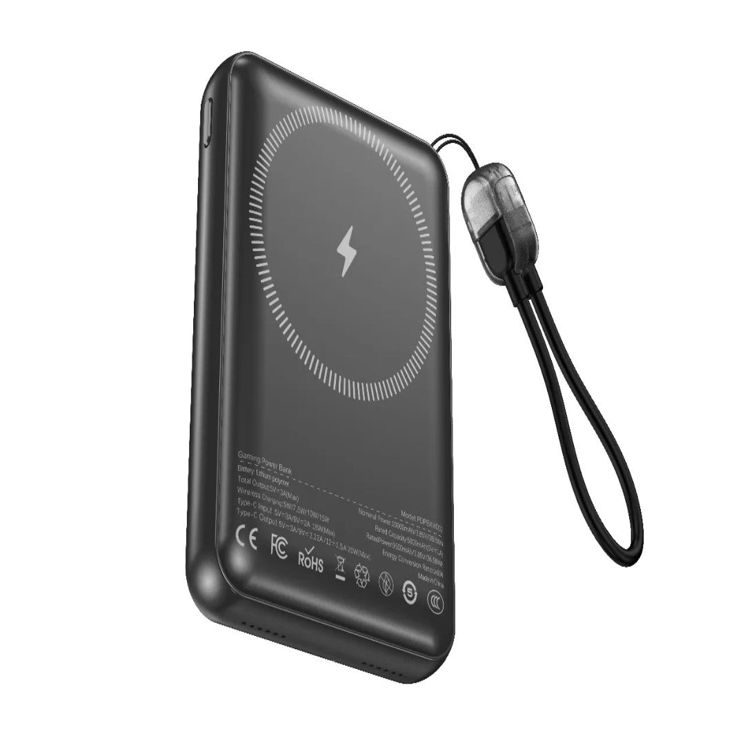 Porodo Arcadevolt 10000mAh MagSafe Power Bank | 20W PD | 15W Wireless Charging