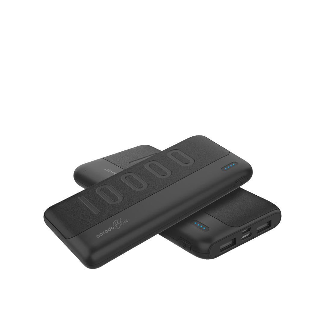 Porodo Blue 10000mAh Slim Power Bank