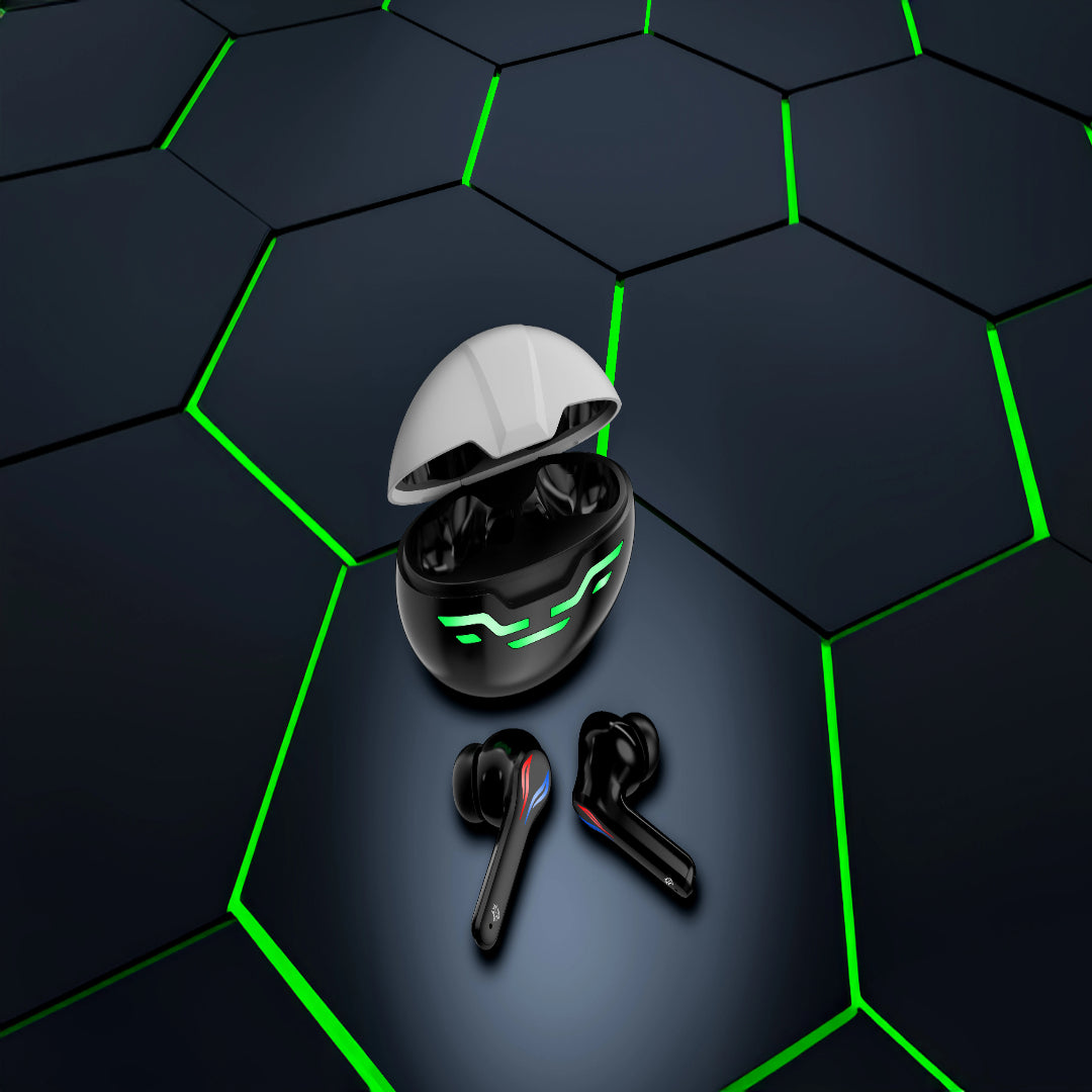 Porodo Ultra Low-Latency Gaming Earbuds | ENC & RGB Lights