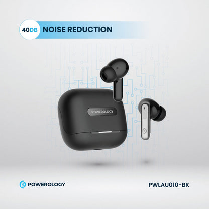 Powerology 6 Mic Hybrid ANC + ENC True Wireless Buds