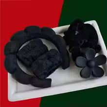 6-Piece Plush Skincare Headband, Wristband & Hair Clip Set – Spa & Makeup Essentials