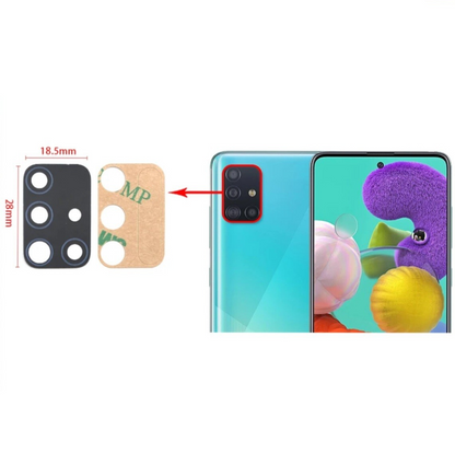 Samsung Galaxy A51 Camera Lens Glass + Adhesive