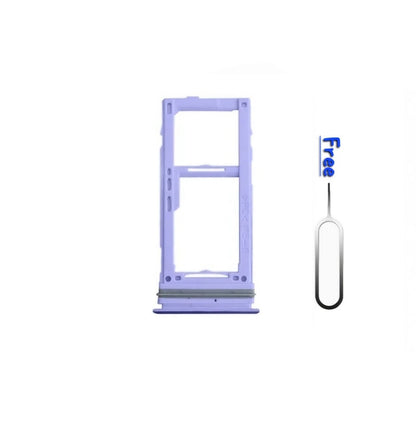Samsung Galaxy A52/A52s Dual SIM Tray/SD Card Holder Slot Frame Purpleual SIM Tray/SD Card Holder Slot Frame Purple
