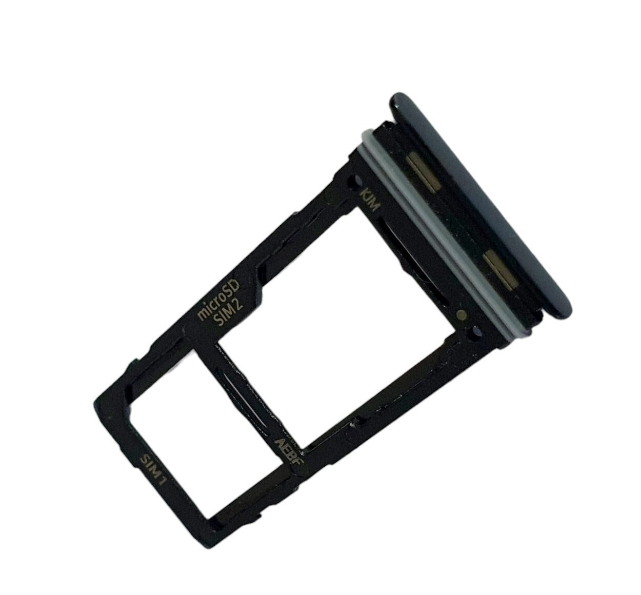 Dual SIM tray/SD card holder for Samsung Galaxy A52/A52s slot frame, black