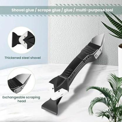 9-in-1 Silicone Caulking Tool Set – Caulk Scraper, Sealant Remover & Smoother